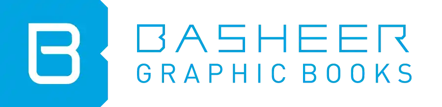 Horizontal basheer-graphics-logo with a blue 'B' icon and teal typography.
